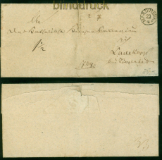 Preussen Vorphila-Brief Marienburg 23.4. Feuser # 2175-2 ohne Inhalt (58322)