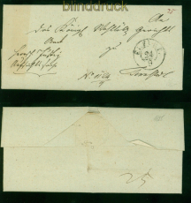 Preussen Vorphila-Brief Erfurt 24.9.1825 Feuser # 890-9 mit Inhalt (58326)