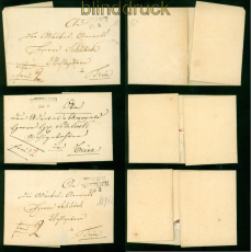 Preussen 3 Vorphila-Briefhllen Wittlich ca. 1830 Feuser # 3954-3 o Inhalt(58327
