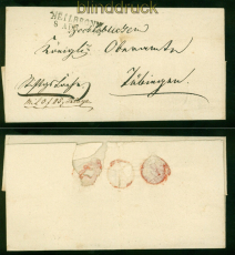 Wrttemberg Vorphila-Brief Heilbronn 8.4.1843 Feuser # 1411-9 n Tbingen (58333)