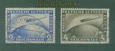 dt. Reich Mi # 423/24 gestempelt 2 und 4 RM Zeppelinmarken (58900)
