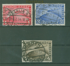 dt. Reich Mi # 496/98 gestempelt Chicagofahrt gepr. Schlegel BPP (58902)