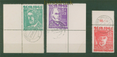 SBZ Mi #  20/22 gestempelt Opfer des Faschismus geprft Kramp BPP Eckrand(58916)