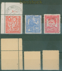 SBZ Mi #  26/28 gestempelt Kinderhilfe 1945 geprft Kramp BPP (58919)