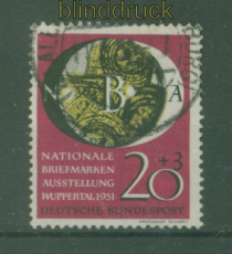 Bund Mi #  142 gestempelt 20 Pfennig NABA Wuppertal (58928)