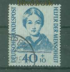 Bund Mi #  225 gestempelt Hchstwert Helfer der Menschheit 1955 (58930)