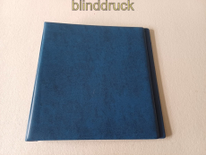 Lindner blauer Ringbinder 1102Y-B leer zwei Blattheber zwei Vorbltter (59111)