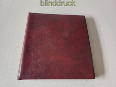 Lindner roter Ringbinder 1104-W mit 14 x 802 208 Lindner-T gebraucht (59112)