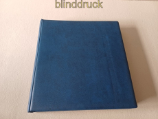 Lindner blauer Ringbinder 1104-B  mit 20 x 802 204 + 30 x 802 208 gebrau (59104)