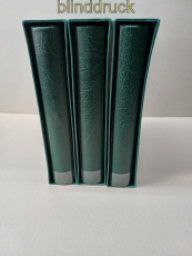 Kobra drei gr�ne Ringbinder Combi leer mit Kassette gebraucht (59113)