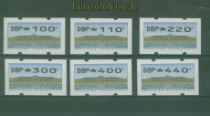 Bund ATM 1993 Mi # 2 Type 2.1 Versandstellensatz 4 postfrisch (59024)