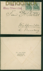 dt. Reich Mi # 85 I a (2) MeF Fernbrief Aus Altona-Othmarschen gp Jschke(58893)