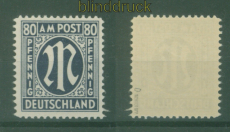 Bi-Zone AM-Post Mi #  34 a D postfrisch geprft Wehner BPP (59168)