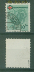 franz. Zone Baden Mi # 42 A gestempelt geprft Wehner BPP Rotes Kreuz (59172)