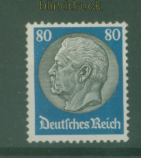 dt. Reich Mi # 494 postfrisch 80 Pfg. Hindenburg (59256)