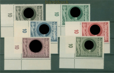 dt. Reich Mi # 844/49 postfrisch Geburtstagssatz Eckrand (59285)