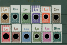 dt. Reich Dienst Mi # 166/77 postfrisch ohne Wasserzeichen vom Oberrand (59295)