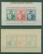 Bi-Zone Mi # Block 1 a postfrisch Hannover Messeblock (59344)