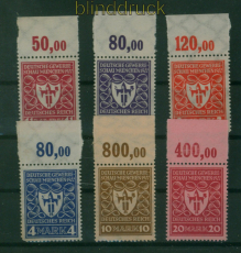 dt. Reich Mi # 199/204 OR P postfrisch Gewerbeschau Mnchen (59496)