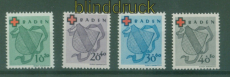 franz. Zone Baden Mi # 42/45 A postfrisch Rotes Kreuz (59299)