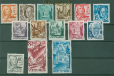 franz. Zone Wrttemberg Mi # 14/27 postfrisch zweiter Ausgabesatz (59304)