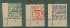 Lokalausgaben Dessau Mi # I/III A postfrisch gezhnt Eckrand  (59326)