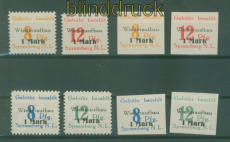 Lokalausgaben Spremberg Mi # 19/20 A + B und 21/11 A und B postfrisch  (59329)