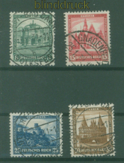 dt. Reich Mi # 459/62 Nothilfe 1931 gestempelt (59214)
