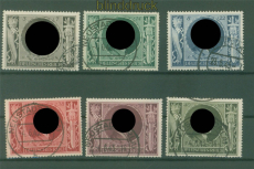 dt. Reich Mi # 844/49 gestempelt Geburtstagssatz (59233)