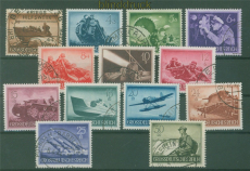 dt. Reich Mi # 873/85 gestempelt Heldengedenktag (II) (59234)