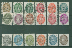 dt. Reich Dienst Mi # 114 X/131 X gestempelt Weretziffer im Oval (59245)