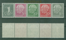 Bund Mi #  179 Y/285 Y postfrisch Heuss liegendes Wasserzeichen (59369)