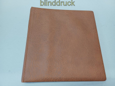 Lindner brauner Ringbinder 1104-H leer mit 2 Blattheber und 2 Vorbl�tter (59431)