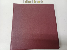 Lindner �lterer weinroter Ringbinder 1102 Pl w gebraucht (59438)