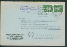 Landpoststempel Oldershausen ber Northeim (Han) 1961 (26710)