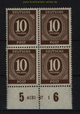 all. Besetzung Mi # 918 postfrischer 4er-Block mit HAN 4131.47 1 (29115)