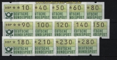 Bund ATM 1981 Mi # 1 Versandstellensatz 1 postfrisch (28228)