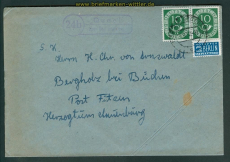 Landpoststempel Quaal ber Bad Segeberg 1952 (26709)