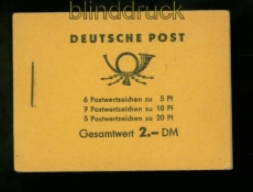 DDR Markenheftchen Mi # 3 b 1 postfrisch Fnfjahresplan 1960 (41180)