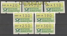 Bund ATM 1981 Mi # 1 Versandstellensatz 2 postfrisch (21200)