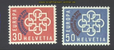 Schweiz Mi #  681/82 postfrisch Europa 1959 (17047)