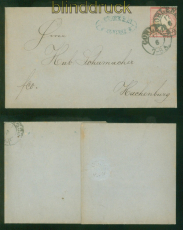 dt. Reich Mi #   4 EF Coblenz 17.6. 1872 nach Hachenburg mit Inhalt (58757)