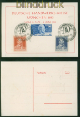 Bund Mi #  116 mit 963/64 Sonderkarte Deutsche Handwerks-Messe  (59365)