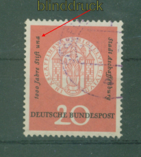 Bund Mi #  255 I gestempelt Plattenfehler una (59373)