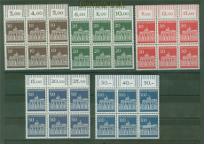 Bund Mi #  506/10 OR W postfrisch Brandenburger Tor 6er-Bl�cke (59375)
