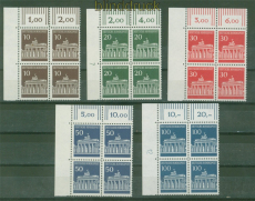Bund Mi #  506/10 OR W  507 DZ und 510 DZ postfrisch Eckrand-4er-Bl�cke (59374)