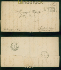 Preussen Dienstbrief aus Erfurt 4.9.1857 nach Liebenstein bei Ohrdruf (59461)