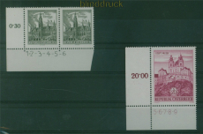 �sterreich Mi # 1111 und 1128 postfrisch  Symbolzahlen Eckrandmarken (59484)