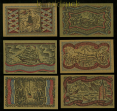 Oldenburg Notgeld 6 verschiedene Notgeldscheine 1921 Handelskammer (35136)