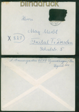 Bund Postkrieg Mi # 479 PK in die DDR schwarze Lackierung (58987)